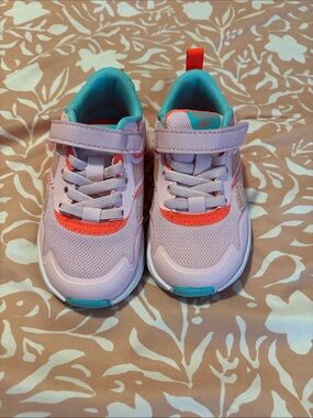 Reebok Kids Light Pink and Teal Athletic Sneakers